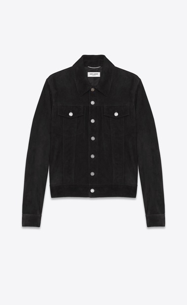 suede denim jacket